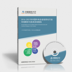 2016-2021年中國中央企業(yè)信息化行業(yè)市場(chǎng)需求與投資咨詢報(bào)告
